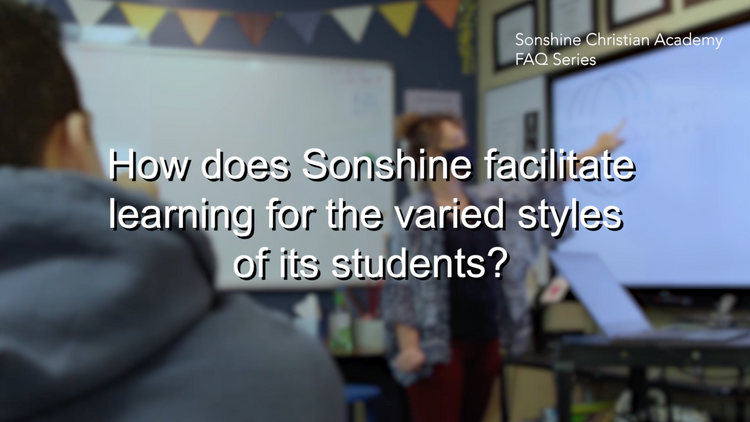 How does Sonshine facilitate learning for the varied styles of its students?